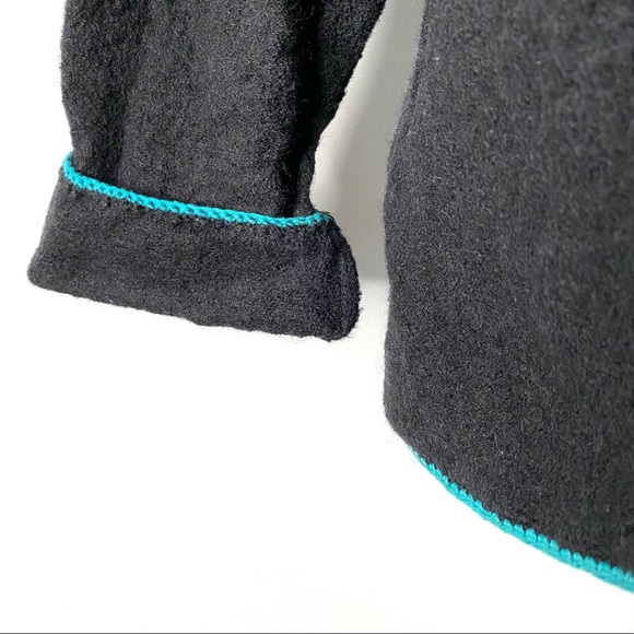 Norm Thompson Vintage Embroidered Wool Cardigan Sweater - Picture 6 of 15